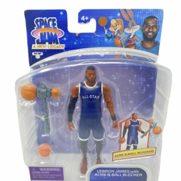 Space Jam A New Legacy Lebron James with Acme B-Ball Blocker Action Figure 2021 - Picture 1 of 1